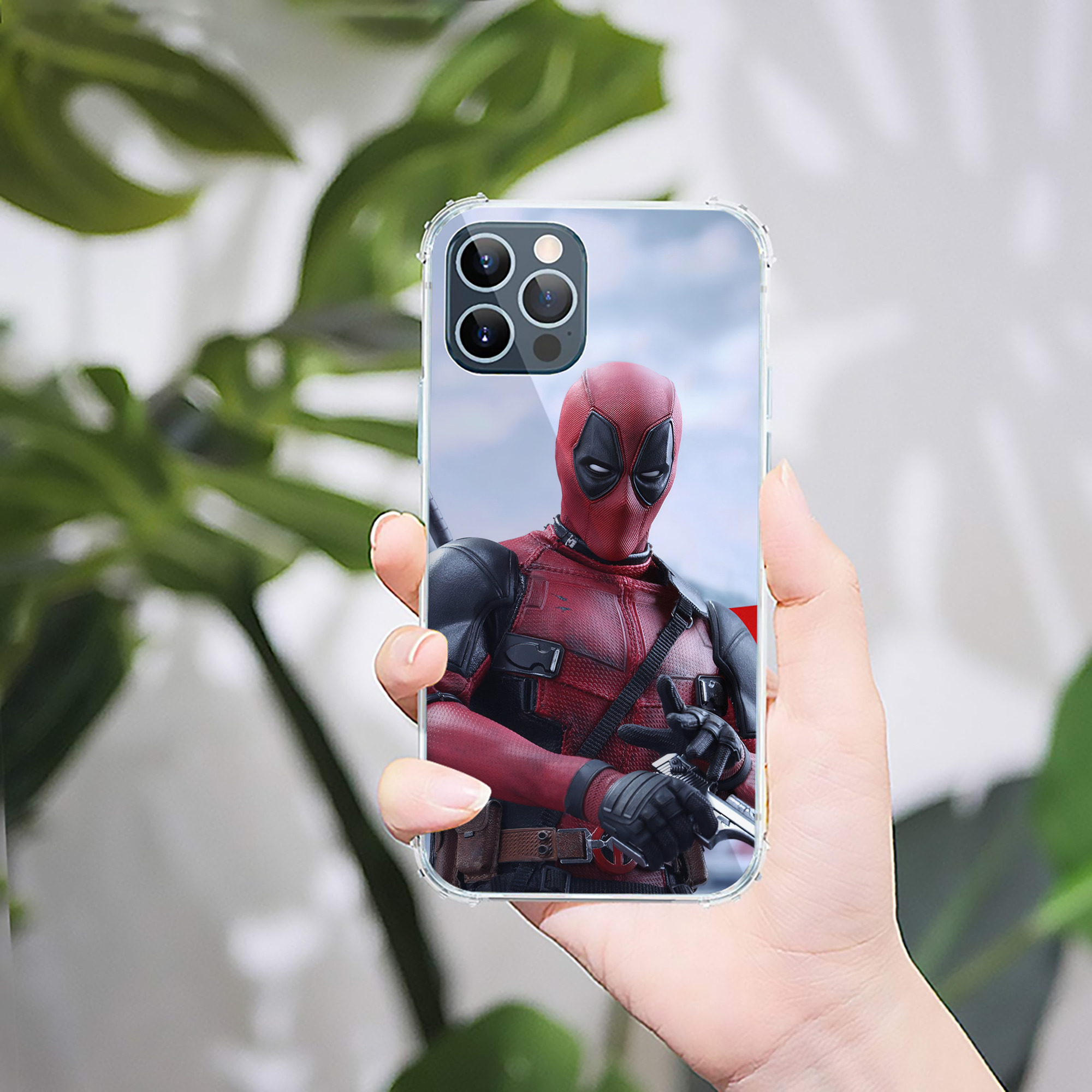 （画像用） Deadpool デッドプール 【iPhone 12シリーズ対応】透明スマホケース（クリアソフトケース）